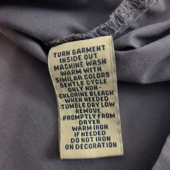 GO SOFTLY PATIO Perwinkle Bead Embroidered Full Zip Patio/House Dress MuuMuu XL - Picture 9 of 12